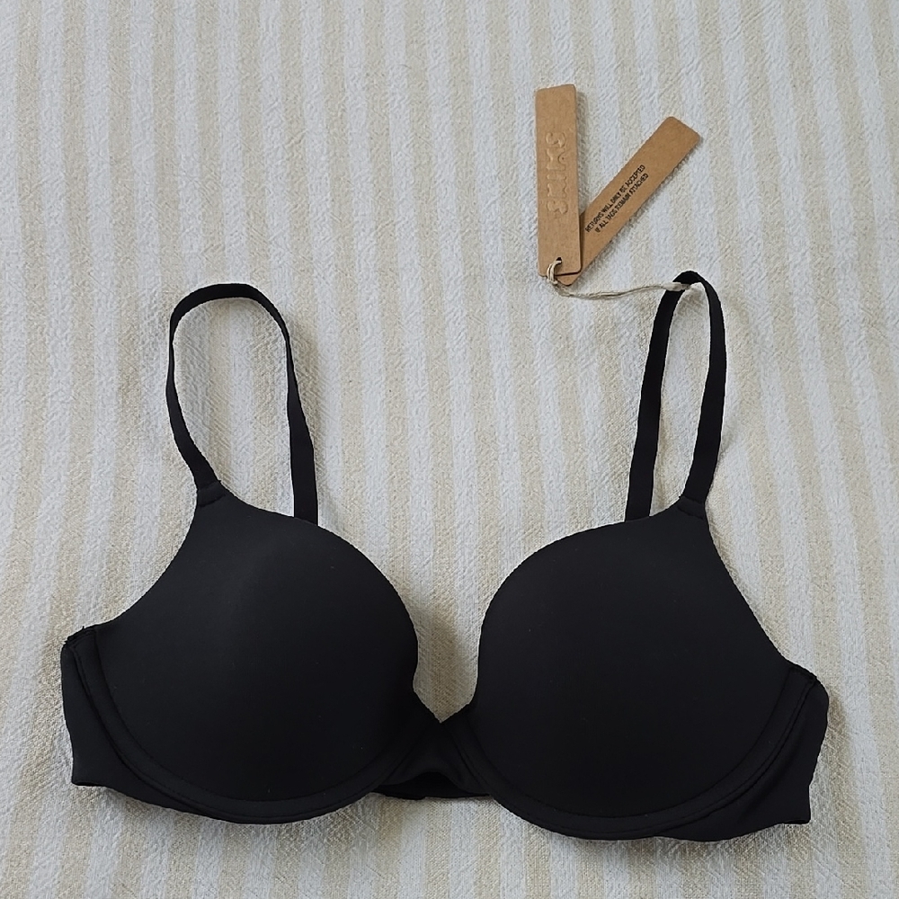 SKIMS Fits Everybody Full Coverage Bra Size:32B Onyx